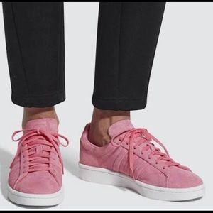Pink canvas Adidas sneaker